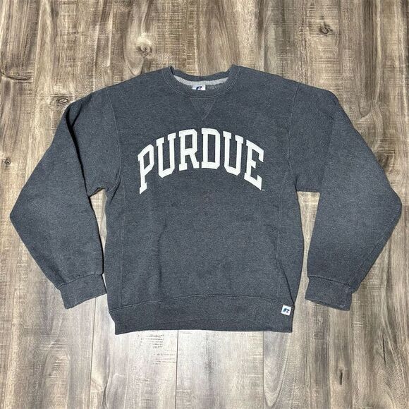 Vintage Purdue University Crewneck Sweatshirt Gray Unisex Size S - Picture 1 of 3